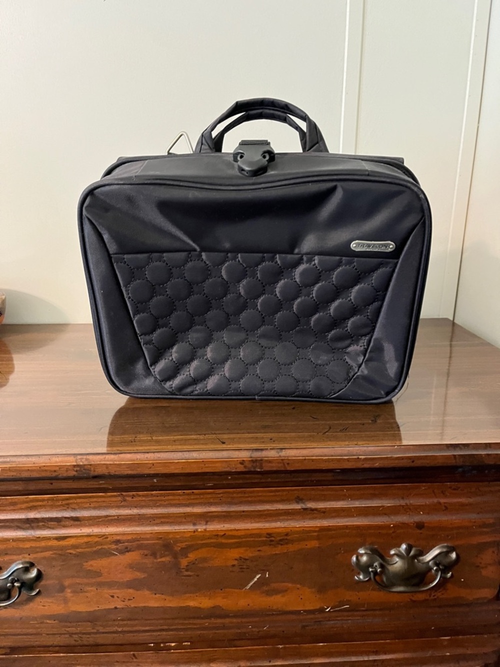 Black Quilted Travel Toiletry Bag